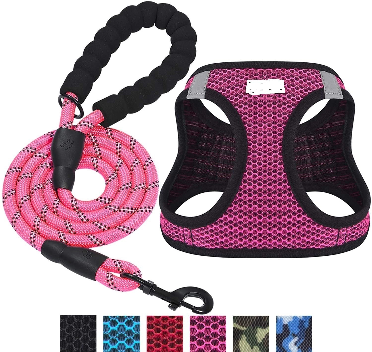 JMT-913482 Reflective Nylon Dog Leash for Enhanced Visibility and Control