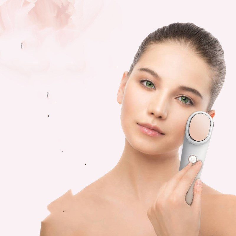 JMT-913546 Negative Ion and Infrared Ultrasonic Skin Care Device with Color Light Therapy, White, PC + ABS