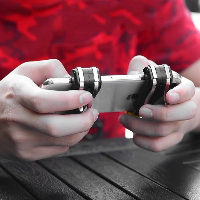 JMT-913610 Six-Finger Gaming Controller for iOS and Android Phones (4.7" - 6" Screens) - ABS and Alloy Design