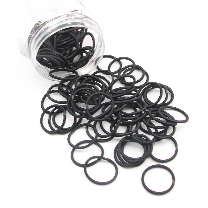 JMT-913674 Gentle Hair Ties for Babies - Non-Disposable Rubber Bands, 100 Pieces, Comfortable for Kids