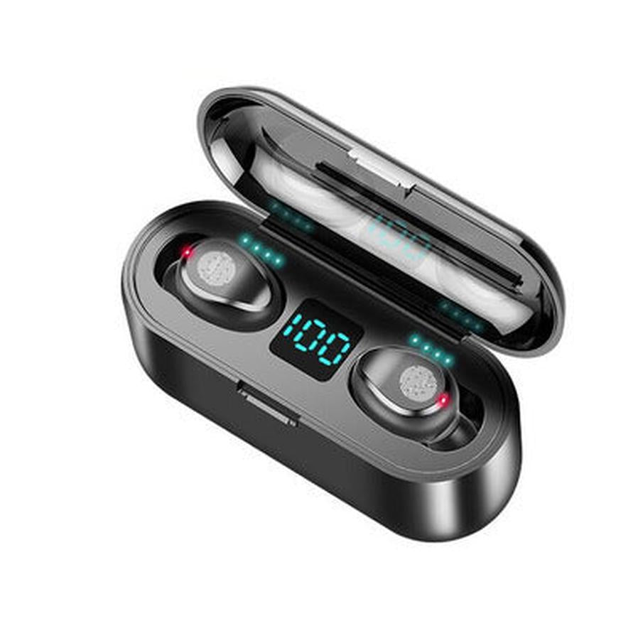 JMT-913802 Binaural Wireless Bluetooth Headset with Power Display and Call Function