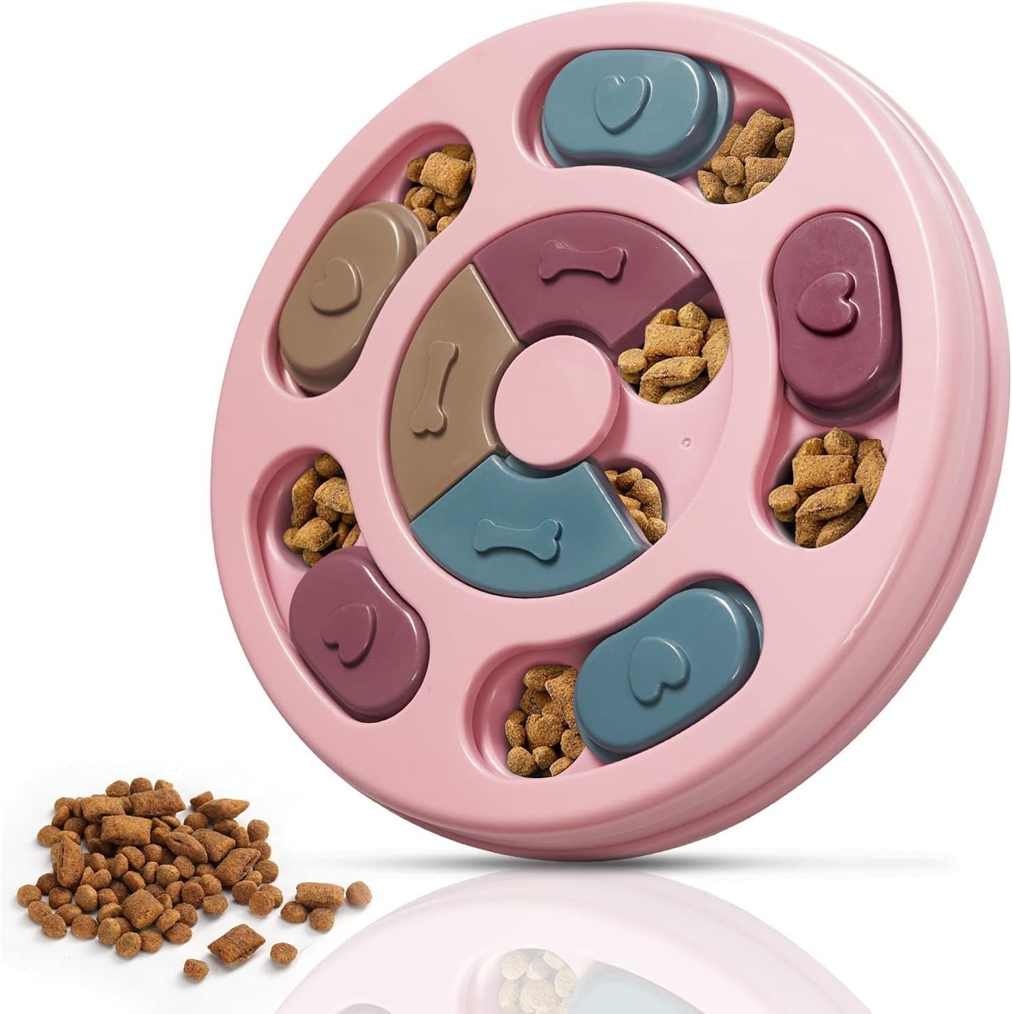 JMT-914122 Interactive Dog Food Puzzle Feeder for IQ Training and Mental Enrichment, Ideal for Small Dogs and Cats