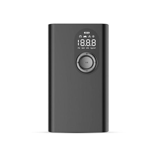 JMT-914314 Mini Wireless Tire Pump with USB Charging, LED Light, and Pressure Detection for Cars, Bikes, and Balls
