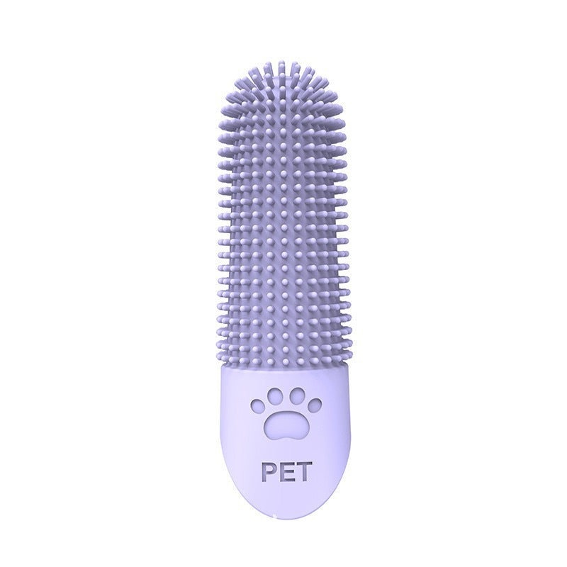 JMT-914378 360 Degree Pet Finger Toothbrush for Dogs - Suitable for Small, Medium, and Large Breeds - Promotes Oral Health and Freshens Breath