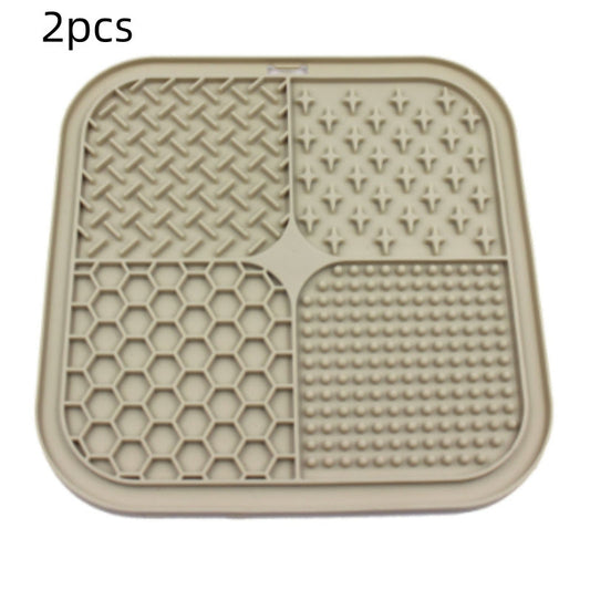 JMT-914442 Silicone Pet Licking Pad with Suction Cup for Slow Feeding - Large Size Available in Multiple Colors