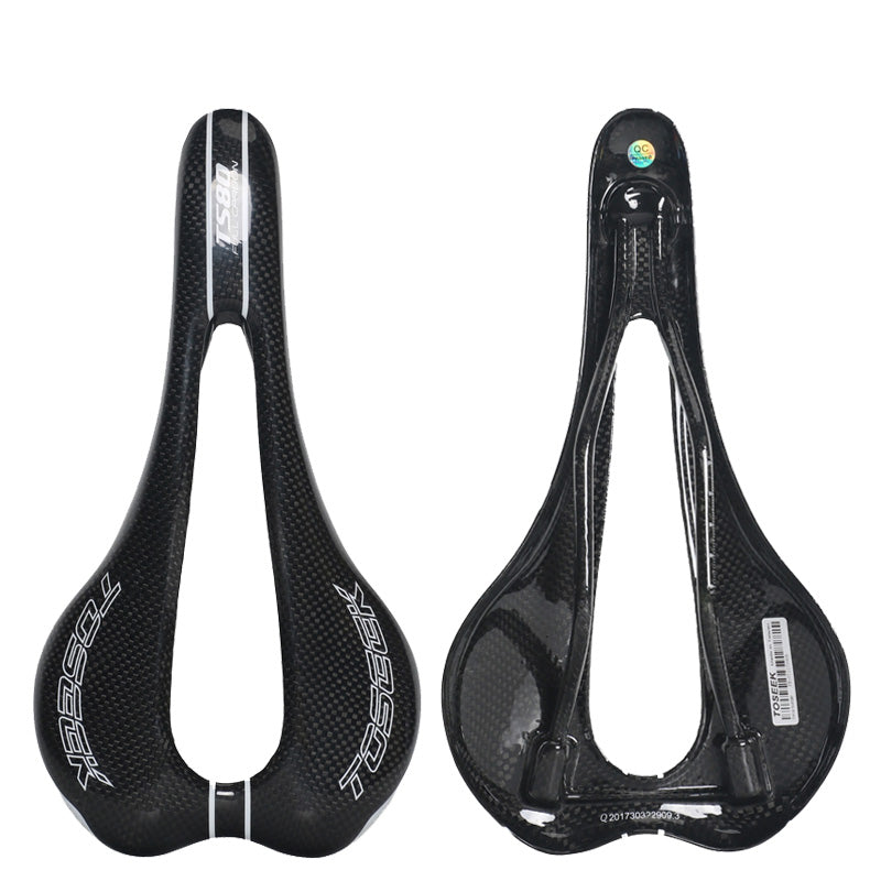 JMT-914826 Carbon Fiber Bicycle Saddle with Large Hollow Design for Enhanced Comfort