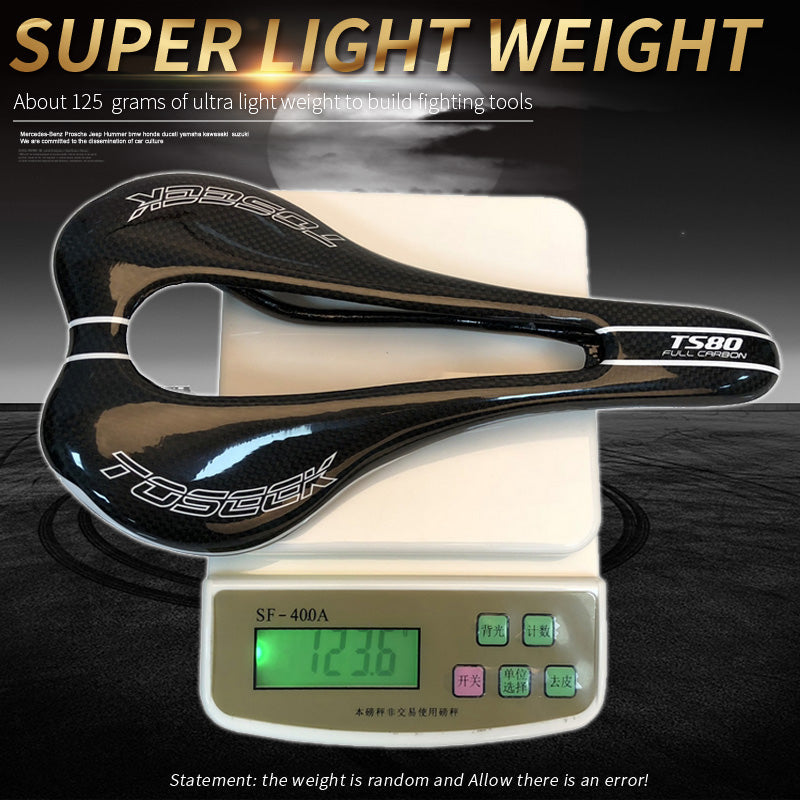 JMT-914826 Carbon Fiber Bicycle Saddle with Large Hollow Design for Enhanced Comfort