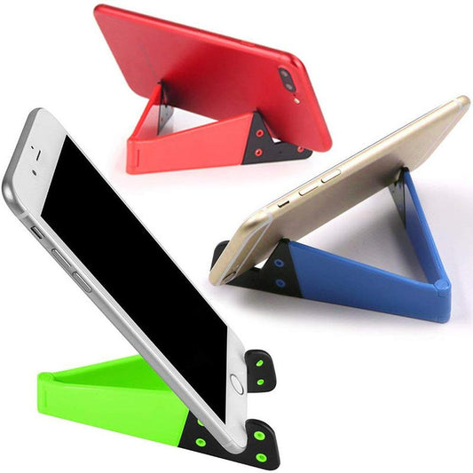 JMT-915146 V-Shaped Folding Plastic Tablet and Phone Holder in Assorted Colors