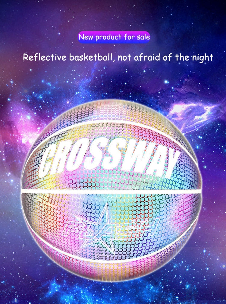JMT-915530 Luminous Reflective Basketball for Enhanced Visibility and Performance