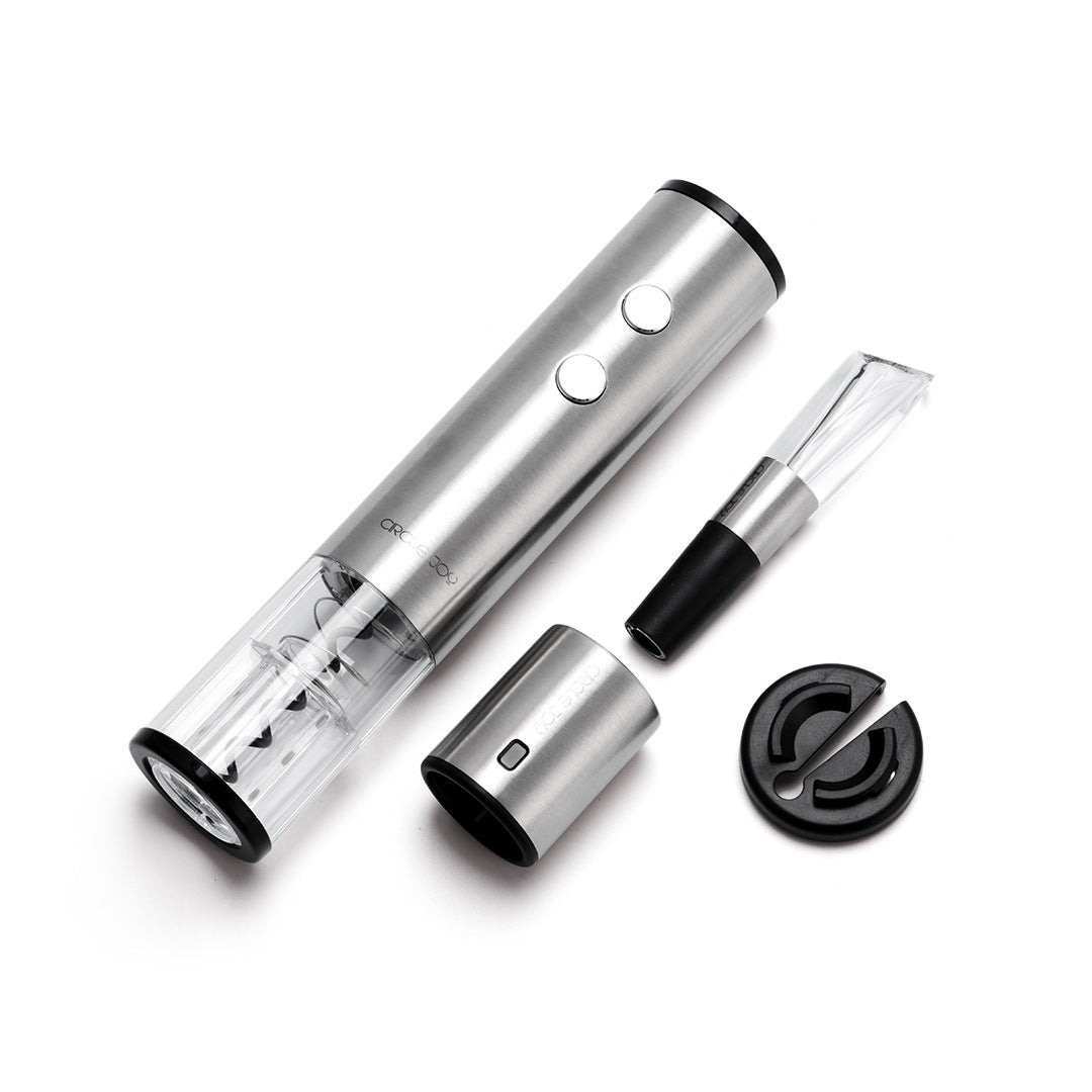 JMT-915530 Stainless Steel Electric Corkscrew Wine Opener for Effortless Bottle Opening