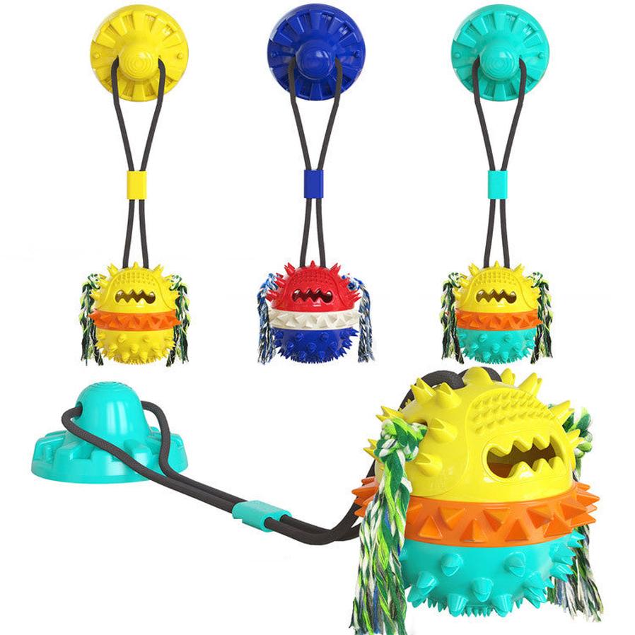 JMT-915594 Durable TPR Dog Toy with Bite Resistance - Bright Colors for Playtime Fun