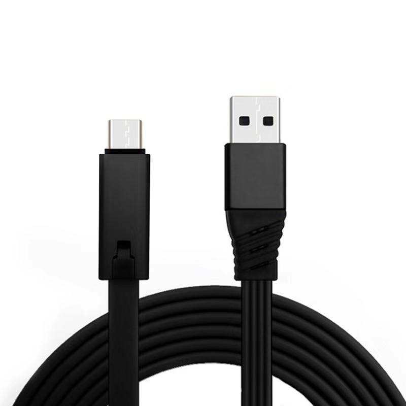 JMT-915786 Renewable Data Line USB Charging Cable - 1.5M Length - TPE Material with Aluminum Alloy Shell - Available in Black, Blue, Purple, and Red