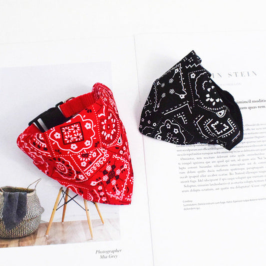 JMT-915914 Pet Saliva Towel Triangle Scarf Collar in Assorted Colors and Sizes