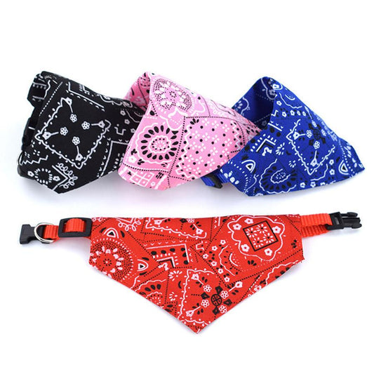 JMT-915914 Pet Saliva Towel Triangle Scarf Collar in Assorted Colors and Sizes