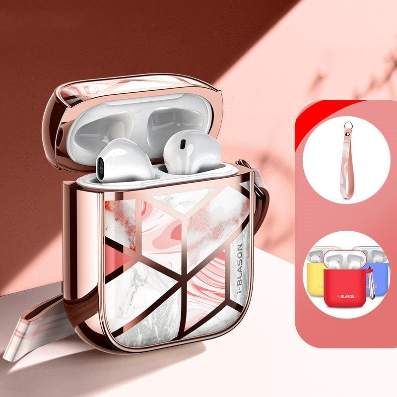 JMT-916106 AirPods Protective Case Compatible with AirPods 1/2 - TPU, Washable, Anti-Drop Design with Strap