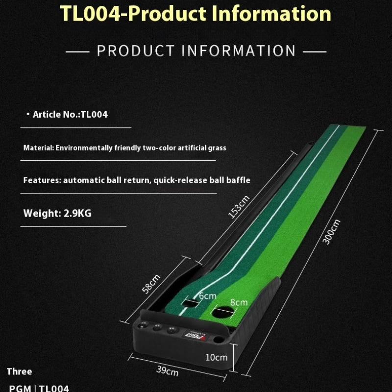 JMT-916298 Indoor Golf Putting Mat for Year-Round Practice and Skill Improvement