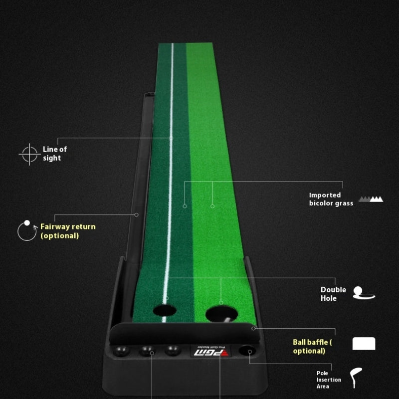 JMT-916298 Indoor Golf Putting Mat for Year-Round Practice and Skill Improvement