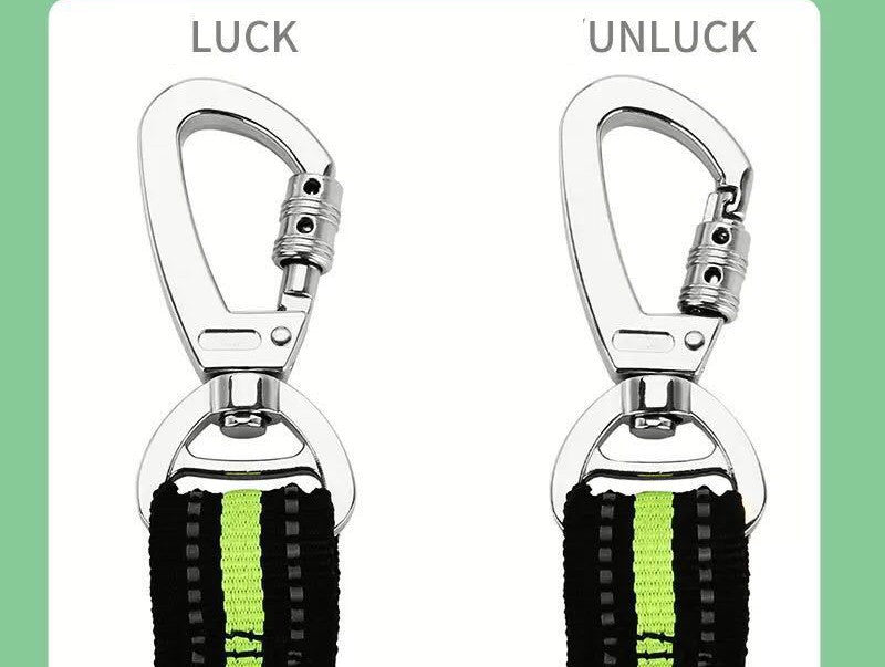 JMT-916938 Reflective Elastic Traction Leash for Pets - Durable Anti-Nylon, 100-170CM, Blue & Orange