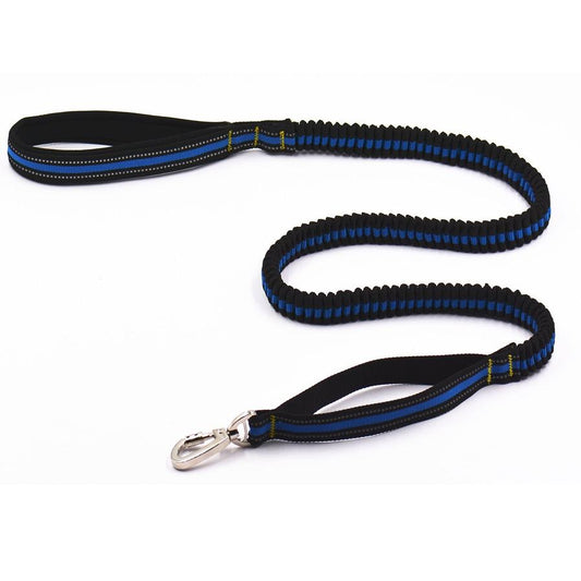 JMT-916938 Reflective Elastic Traction Leash for Pets - Durable Anti-Nylon, 100-170CM, Blue & Orange