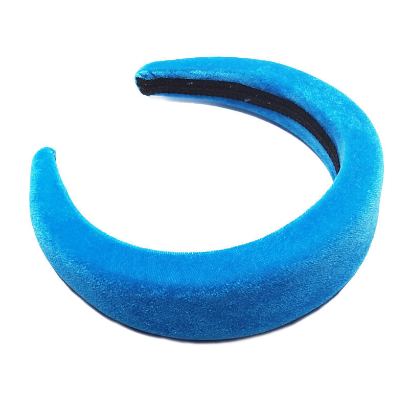 JMT-917130 Flannelette Sponge Cloth Hair Band in 10 Colors - 4cm Width, 11.5cm Inner Diameter