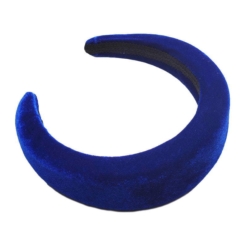 JMT-917130 Flannelette Sponge Cloth Hair Band in 10 Colors - 4cm Width, 11.5cm Inner Diameter