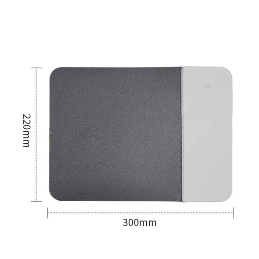 JMT-917130 Wireless Charging PU Mouse Pad for Mobile Phones - Available in Black, Gray, Blue, and Pink