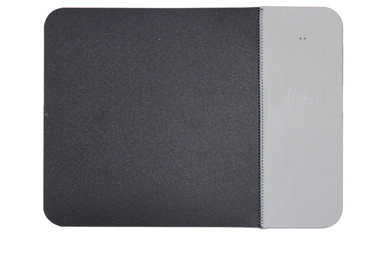 JMT-917130 Wireless Charging PU Mouse Pad for Mobile Phones - Available in Black, Gray, Blue, and Pink