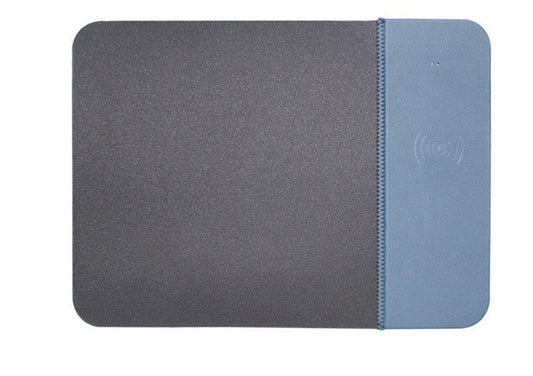 JMT-917130 Wireless Charging PU Mouse Pad for Mobile Phones - Available in Black, Gray, Blue, and Pink
