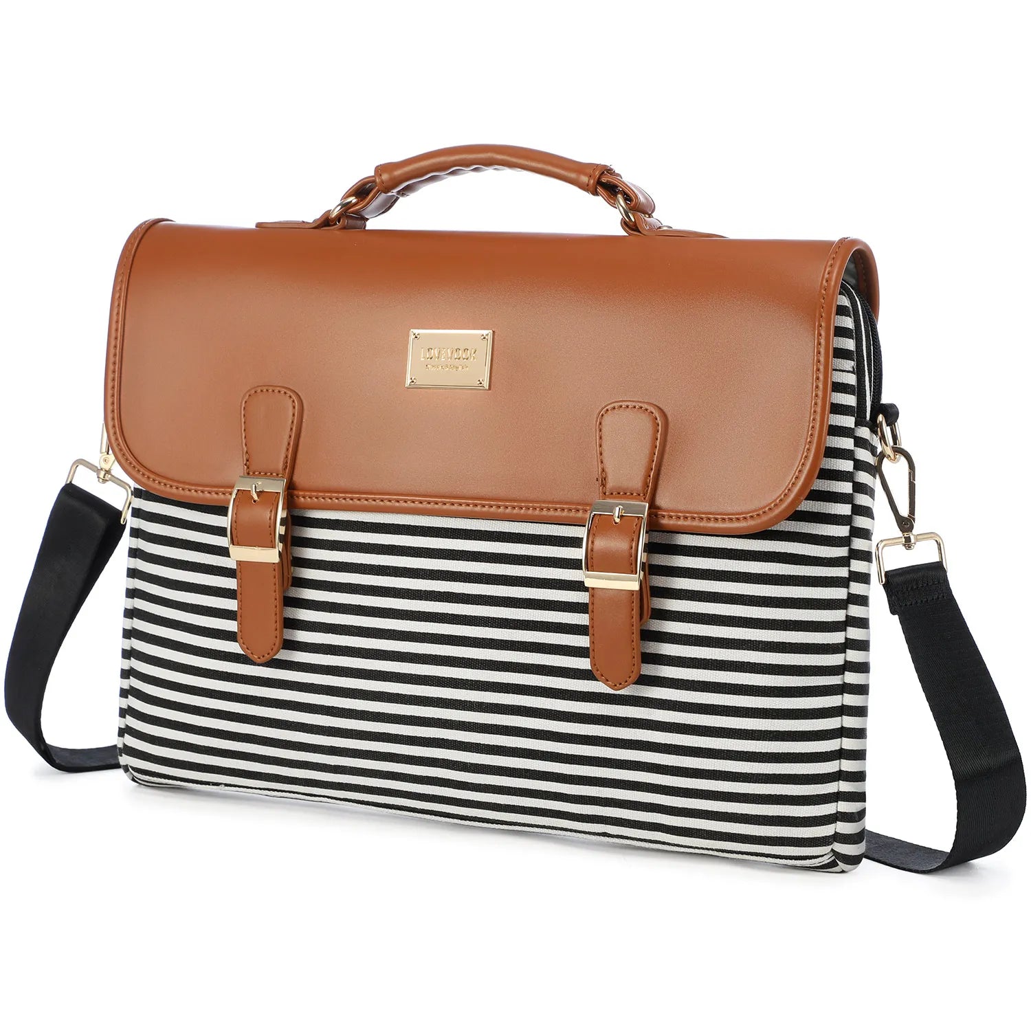 JMT-917322 Stylish 15.6 in Laptop Briefcase for Women - Functional Shoulder Satchel with Protective Sleeve