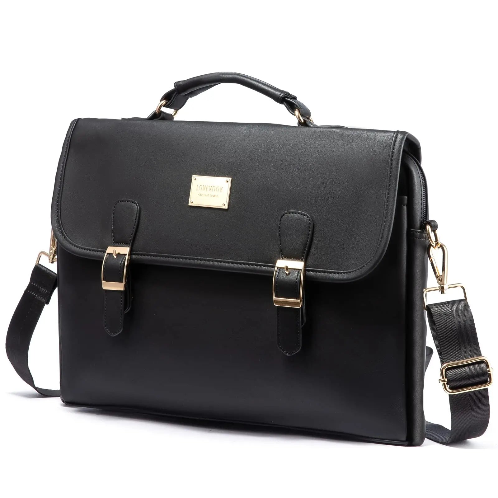 JMT-917322 Stylish 15.6 in Laptop Briefcase for Women - Functional Shoulder Satchel with Protective Sleeve