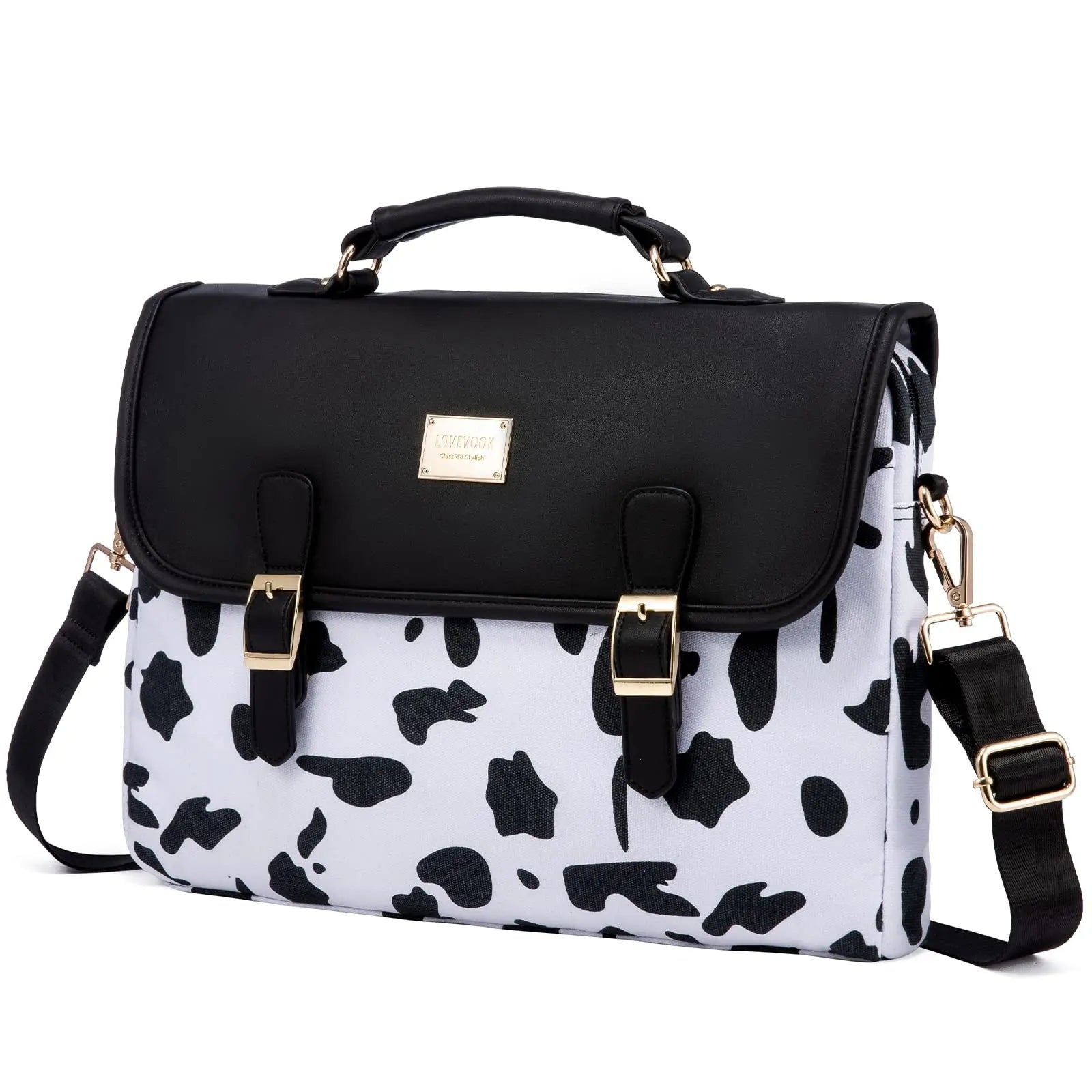 JMT-917322 Stylish 15.6 in Laptop Briefcase for Women - Functional Shoulder Satchel with Protective Sleeve
