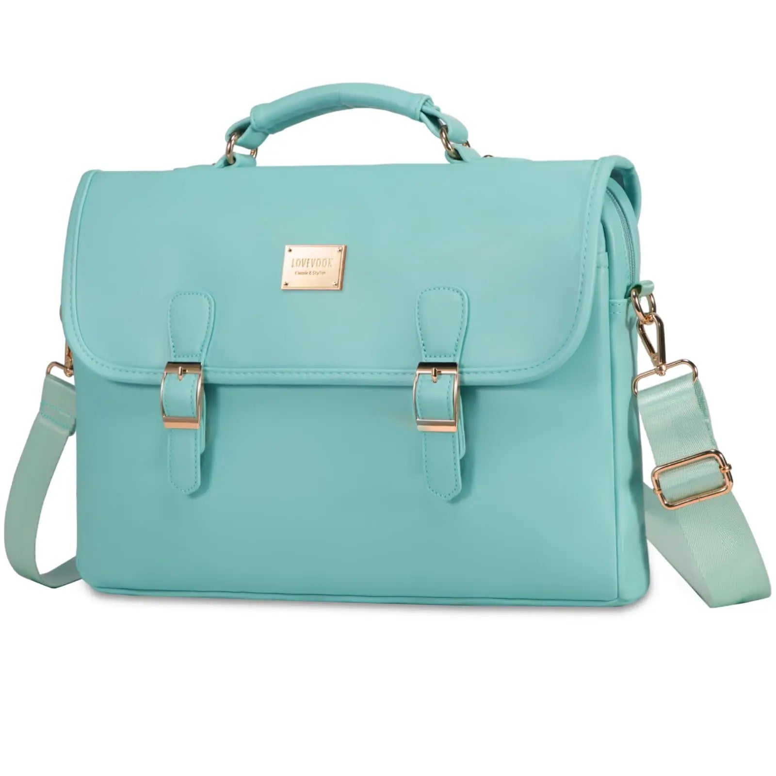 JMT-917322 Stylish 15.6 in Laptop Briefcase for Women - Functional Shoulder Satchel with Protective Sleeve