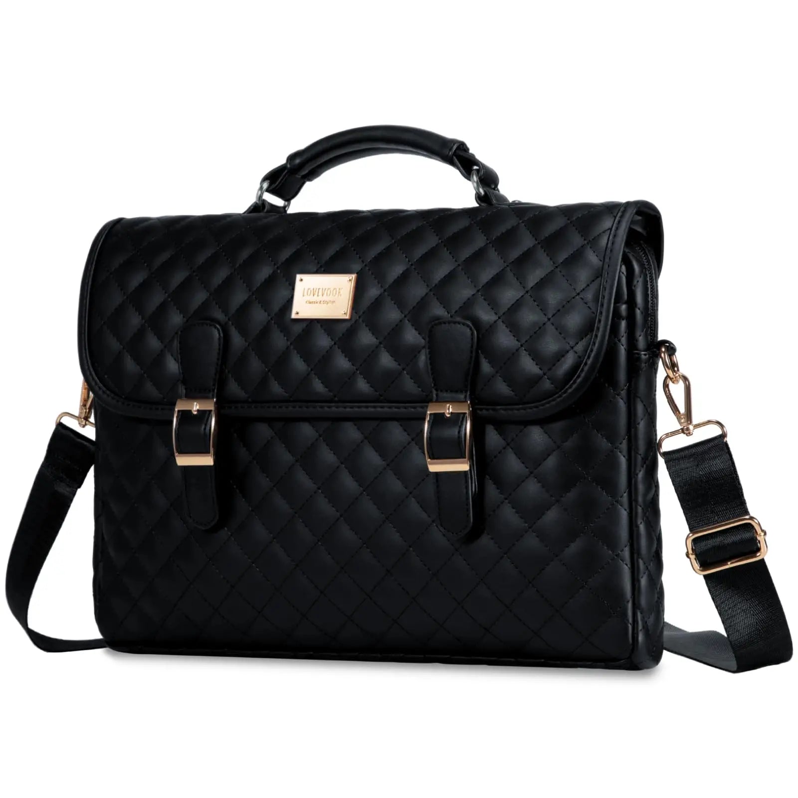 JMT-917322 Stylish 15.6 in Laptop Briefcase for Women - Functional Shoulder Satchel with Protective Sleeve
