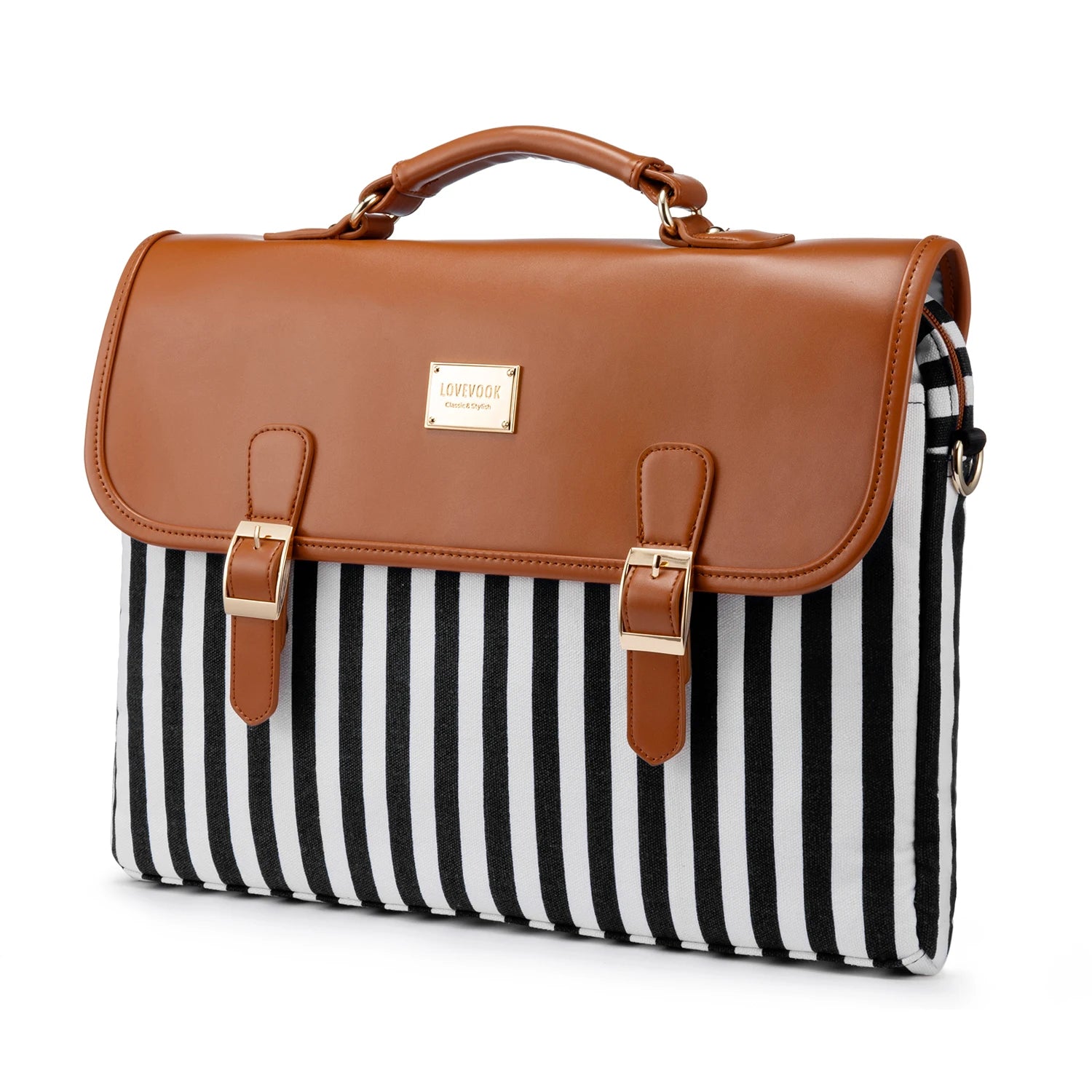 JMT-917322 Stylish 15.6 in Laptop Briefcase for Women - Functional Shoulder Satchel with Protective Sleeve
