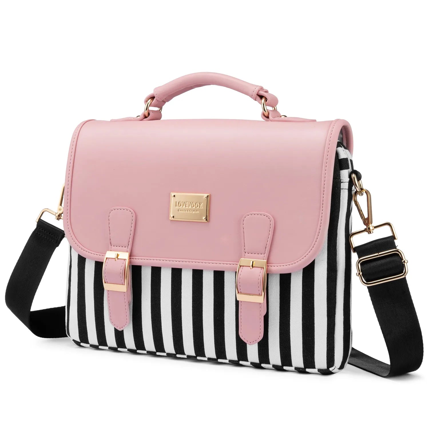 JMT-917322 Stylish 15.6 in Laptop Briefcase for Women - Functional Shoulder Satchel with Protective Sleeve