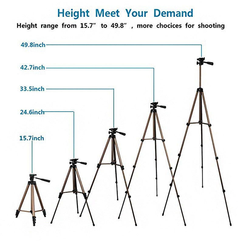 JMT-917450 Telescopic Mobile Phone Tripod with 3-in-1 Lens Set for Enhanced Photography