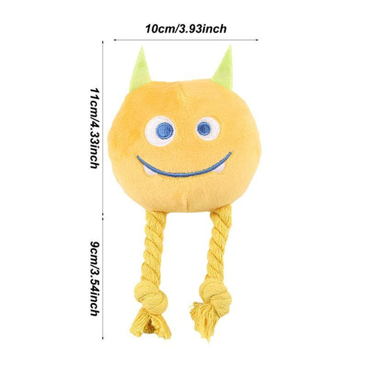 JMT-917578 Durable Cartoon Chewable Teething Toy for Dogs - Knotted Design, Squeaky, and Multifunctional
