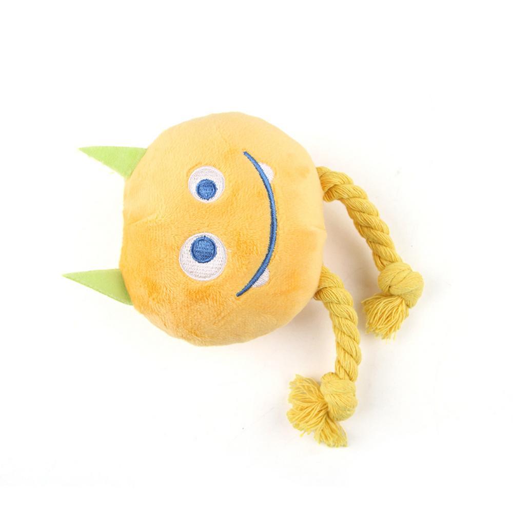 JMT-917578 Durable Cartoon Chewable Teething Toy for Dogs - Knotted Design, Squeaky, and Multifunctional