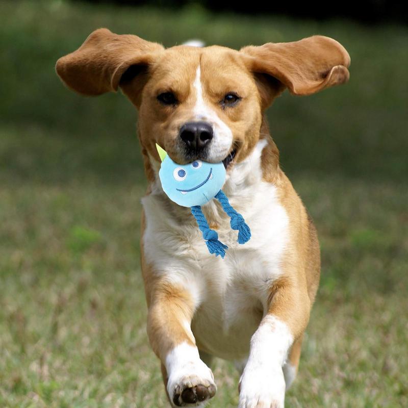 JMT-917578 Durable Cartoon Chewable Teething Toy for Dogs - Knotted Design, Squeaky, and Multifunctional