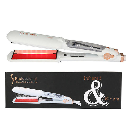 JMT-917578 Infrared Steam Spray Hair Straightener for Wet and Dry Hair with Tourmaline Ceramic Technology