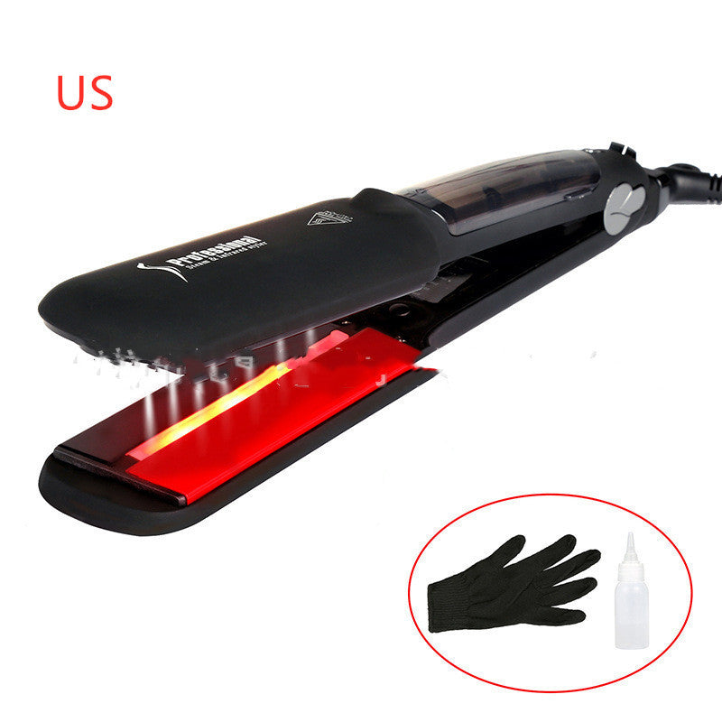 JMT-917578 Infrared Steam Spray Hair Straightener for Wet and Dry Hair with Tourmaline Ceramic Technology