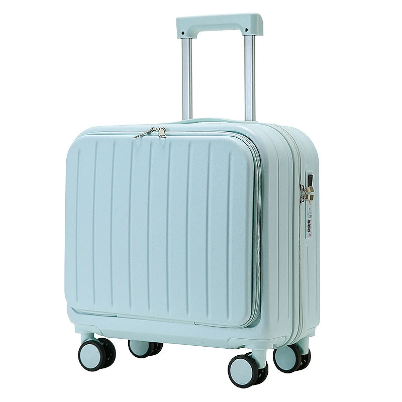 JMT-917642 Front Opening Carry-On Suitcase with Laptop Compartment