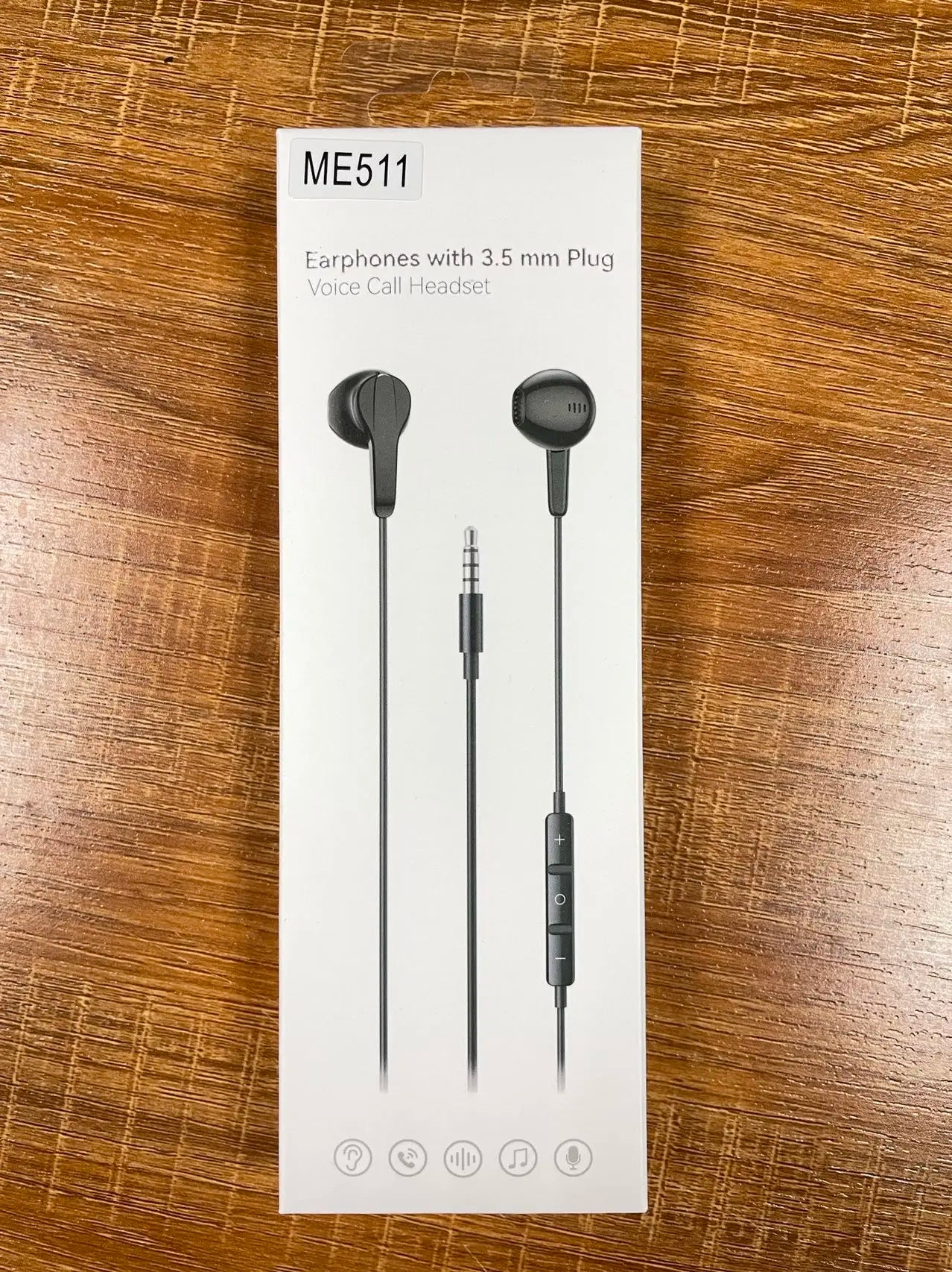 JMT-918410 In-Ear Wired Earbuds with Microphone - 1.2M Stereo Headphones for 3.5mm Devices