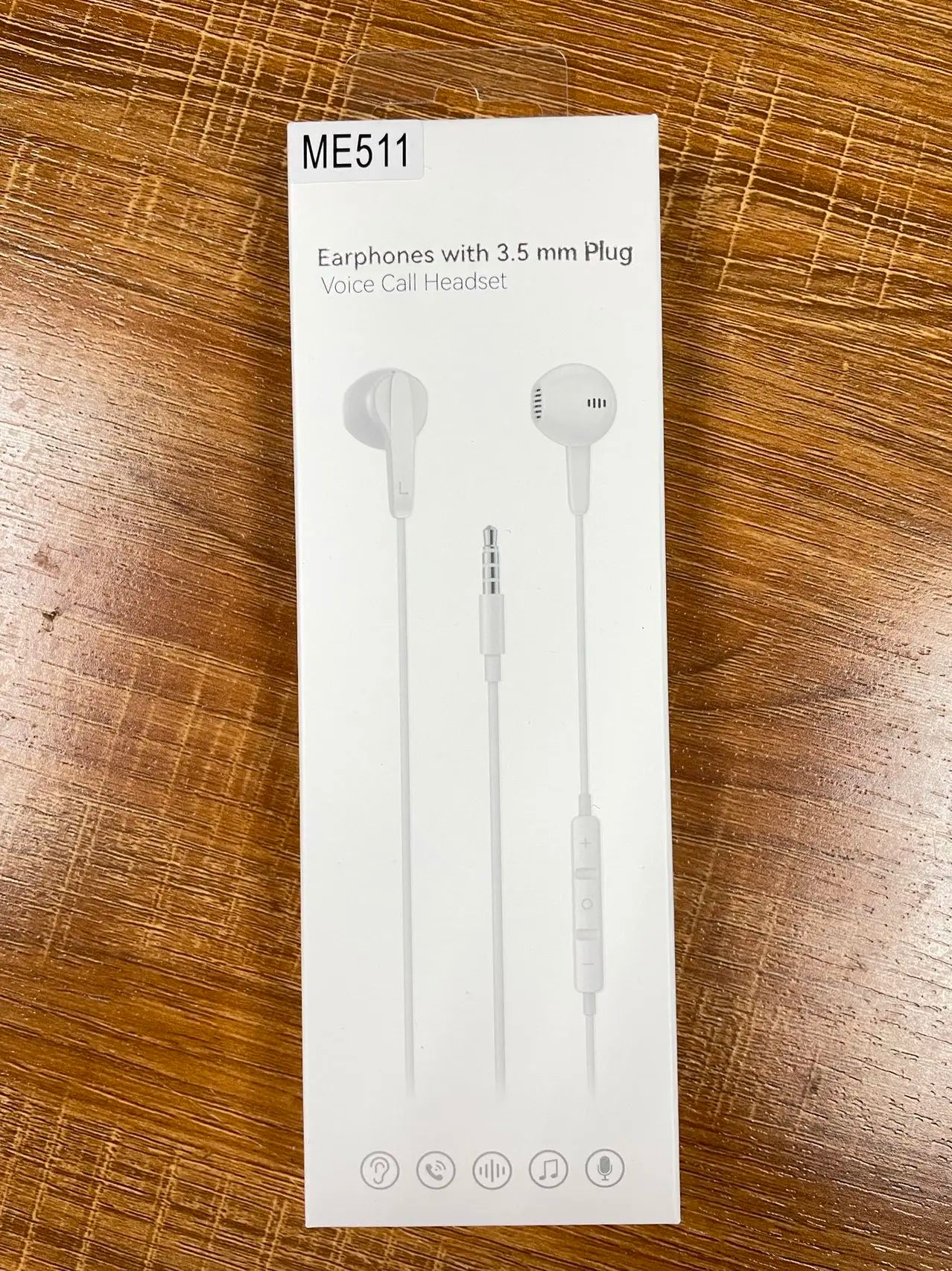 JMT-918410 In-Ear Wired Earbuds with Microphone - 1.2M Stereo Headphones for 3.5mm Devices