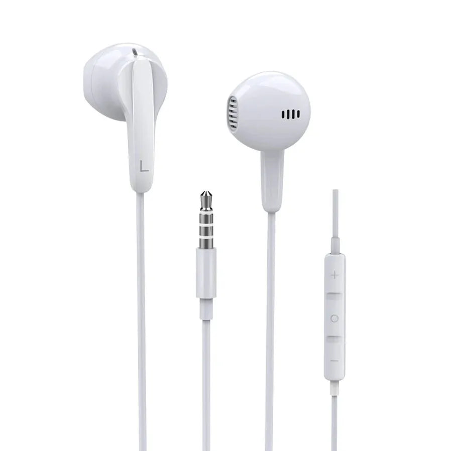 JMT-918410 In-Ear Wired Earbuds with Microphone - 1.2M Stereo Headphones for 3.5mm Devices
