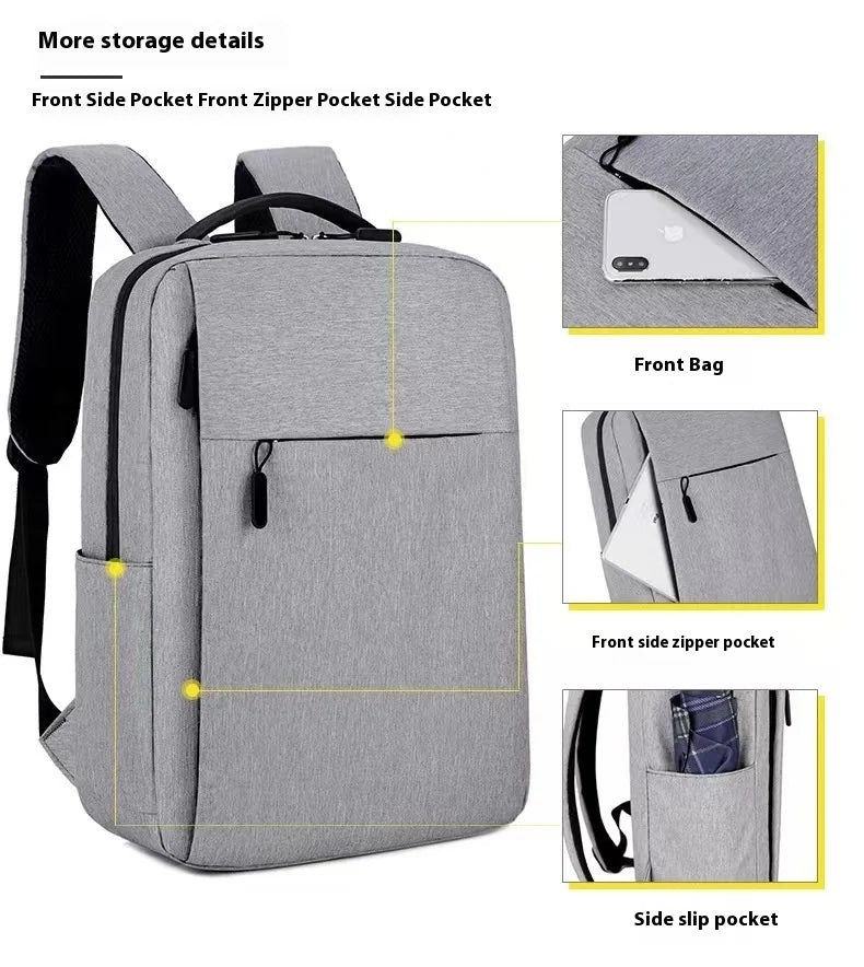 JMT-918922 Customisable Waterproof Travel Laptop Bag with USB Ports and Oxford Material