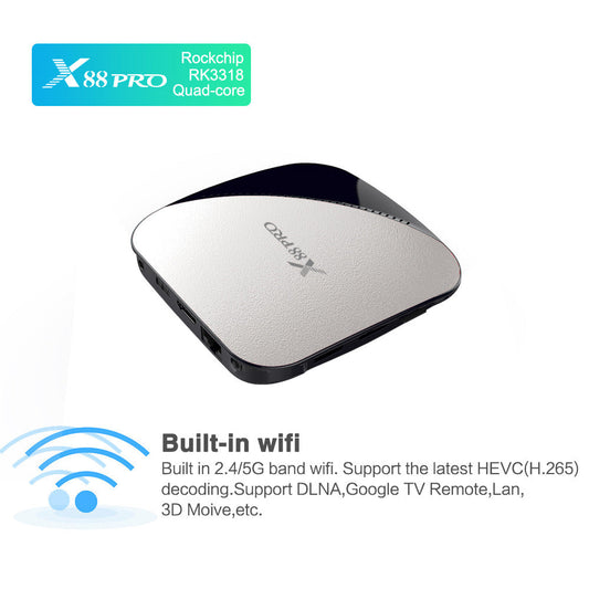 JMT-918922 X88 PRO Media Player with 16GB Storage and RK3318 Processor