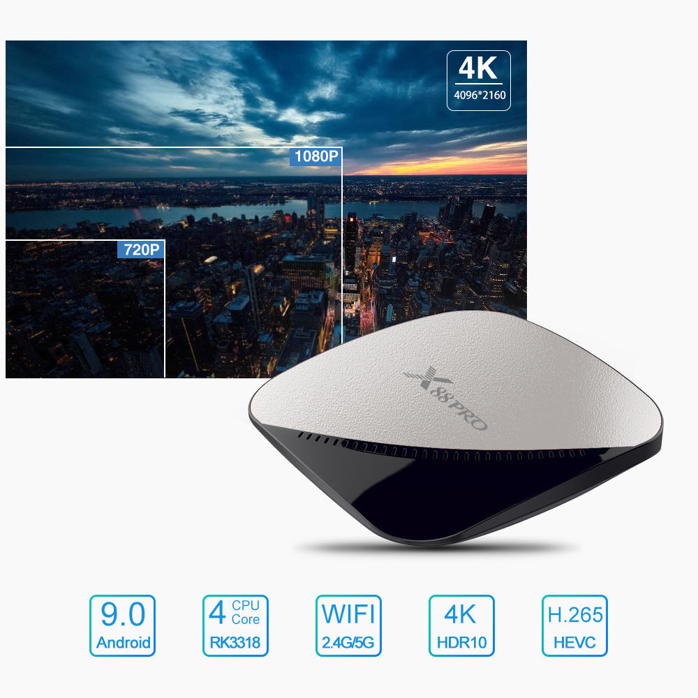 JMT-918922 X88 PRO Media Player with 16GB Storage and RK3318 Processor