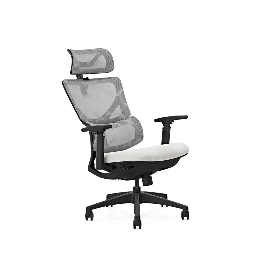 JMT-919498 Ergonomic Adjustable Office Chair with Mesh Back, Fabric Upholstery and Lift Function