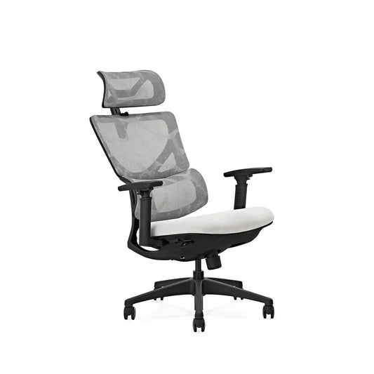JMT-919498 Ergonomic Adjustable Office Chair with Mesh Back, Fabric Upholstery and Lift Function